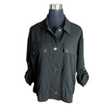 Chaqueta Urban Tela Crepé Cintura Ajustable