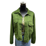 Chaqueta Gamuza Tamar Con Bolsillos Y Broche