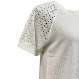 Polera Algodón - Hilo Manga Broderie