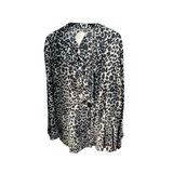 Blusa Animal Print Manga Larga