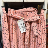 Falda Rut Larga Puntitos Con Lazo