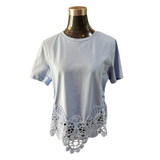 Polera Algodón Acabado Macramé