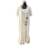 Vestido Tela Crepé 3 Anillos