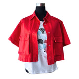 Chaqueta Bomber Mezclilla Liviana Colores