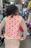 Sweater De Corazones Sin Mangas Ilumina