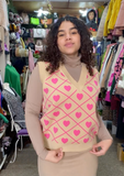 Sweater De Corazones Sin Mangas Ilumina
