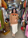 Sweater Spandex Cuello Alto Corazones