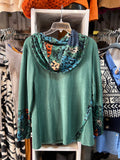 Poleras Lanilla Cuello Bote Animal Print
